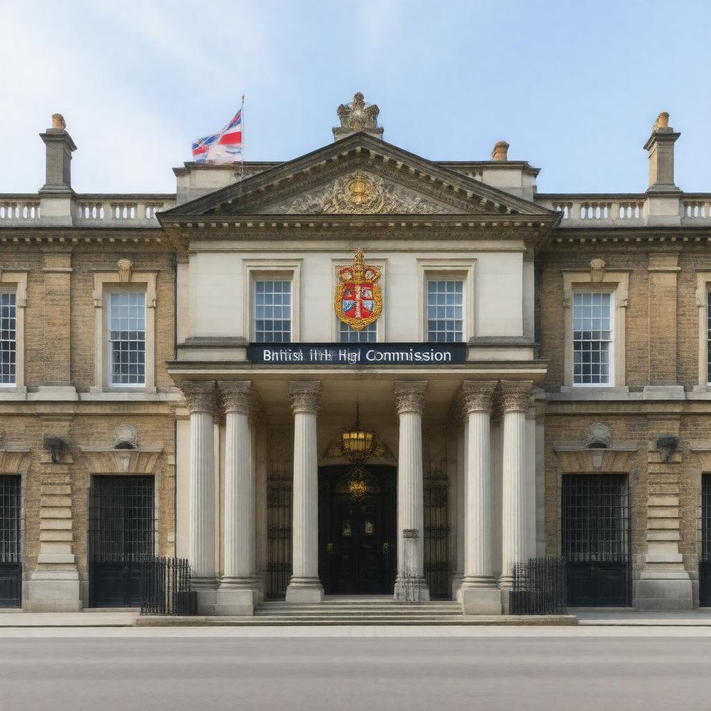 AI-created image of British High Commission