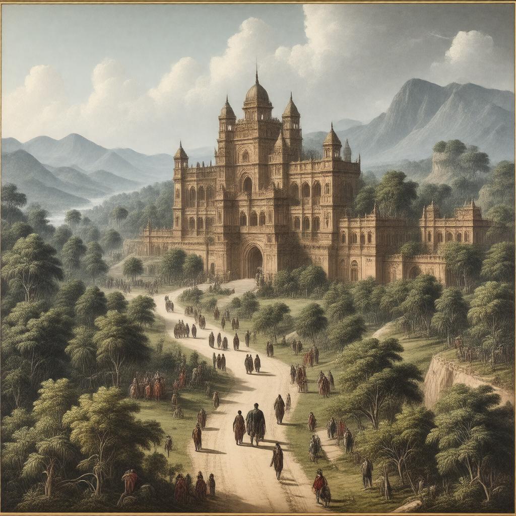 AI-created image of British India
