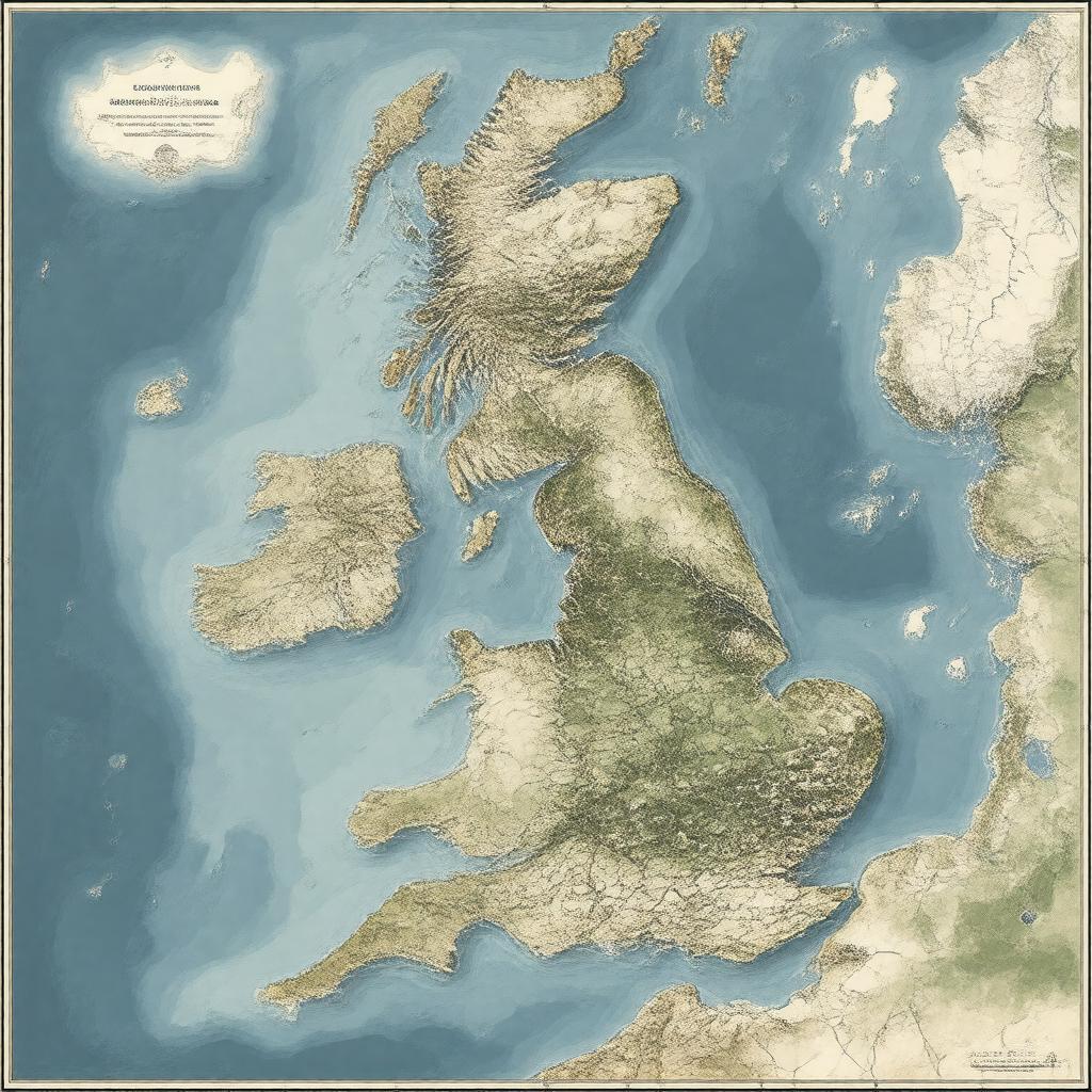 AI-created image of British Isles