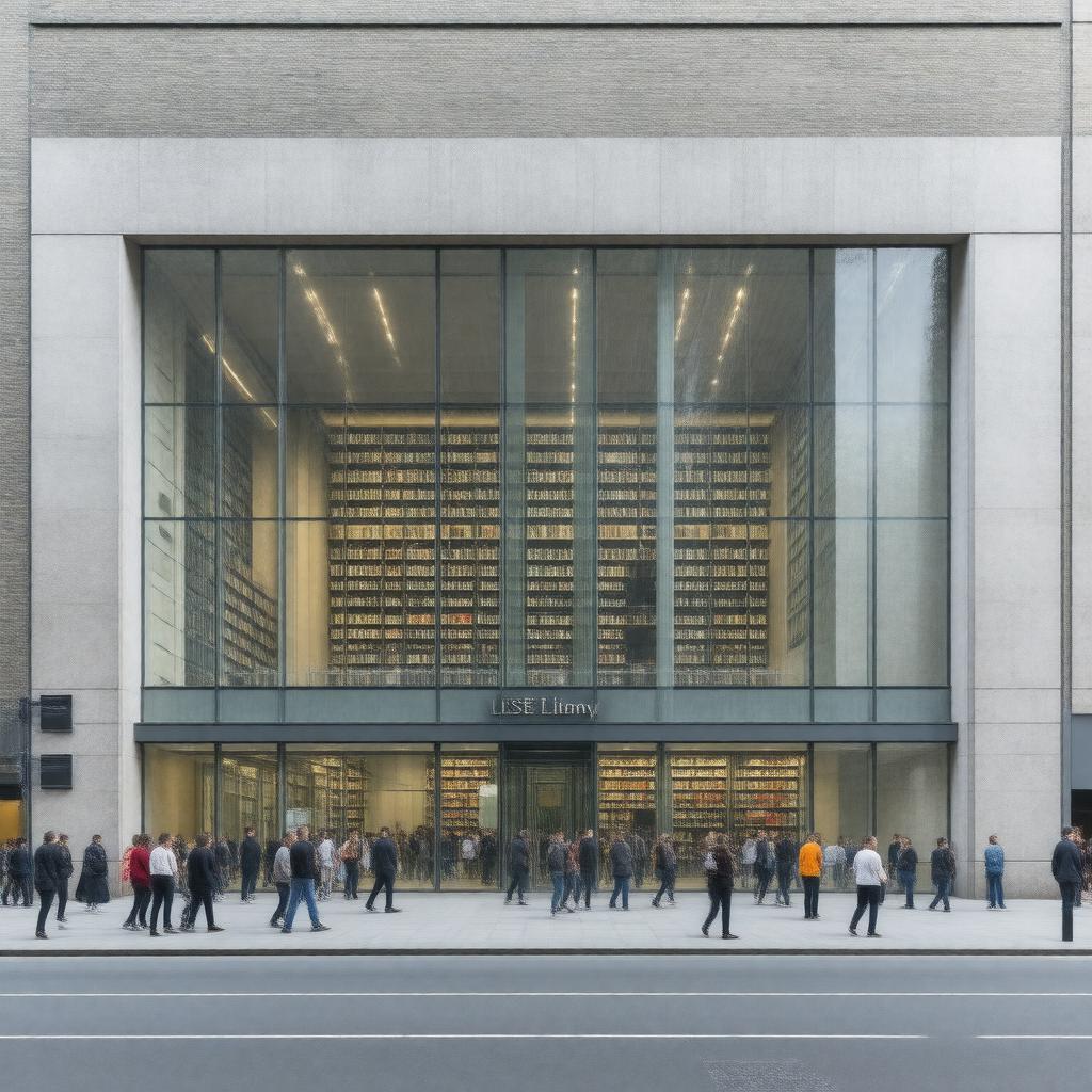 AI-created image of British Library of Political and Economic Science