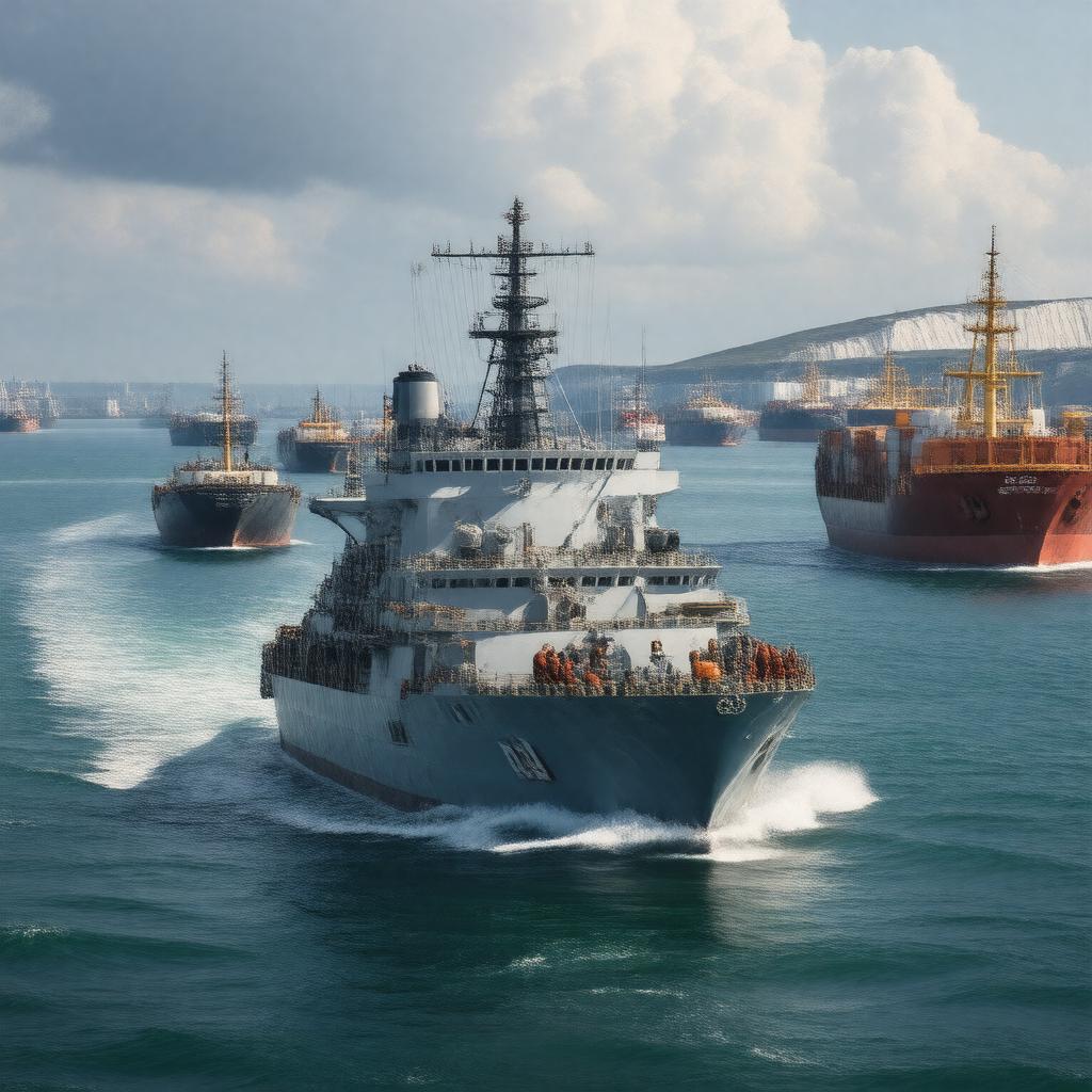 AI-created image of British Merchant Navy