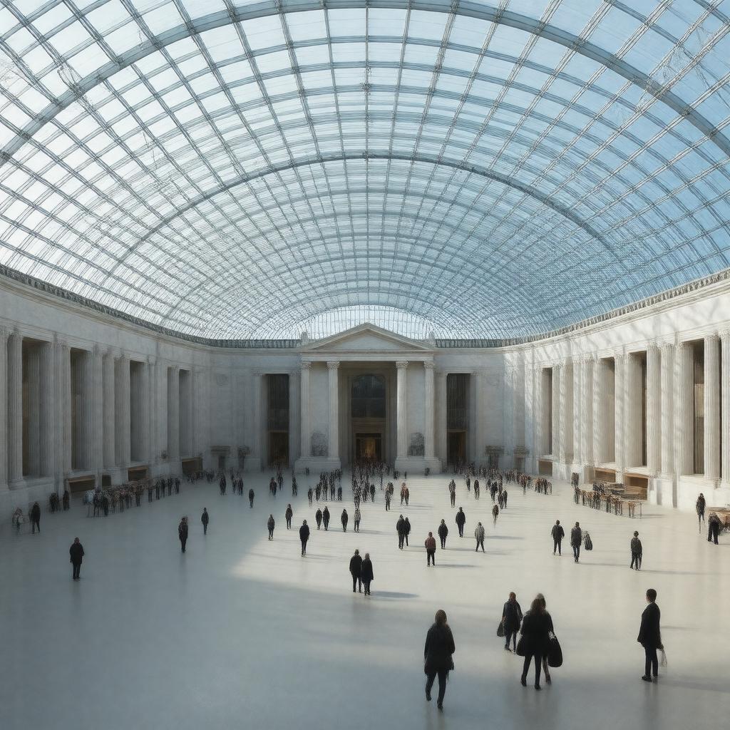 AI-created image of British Museum Great Court