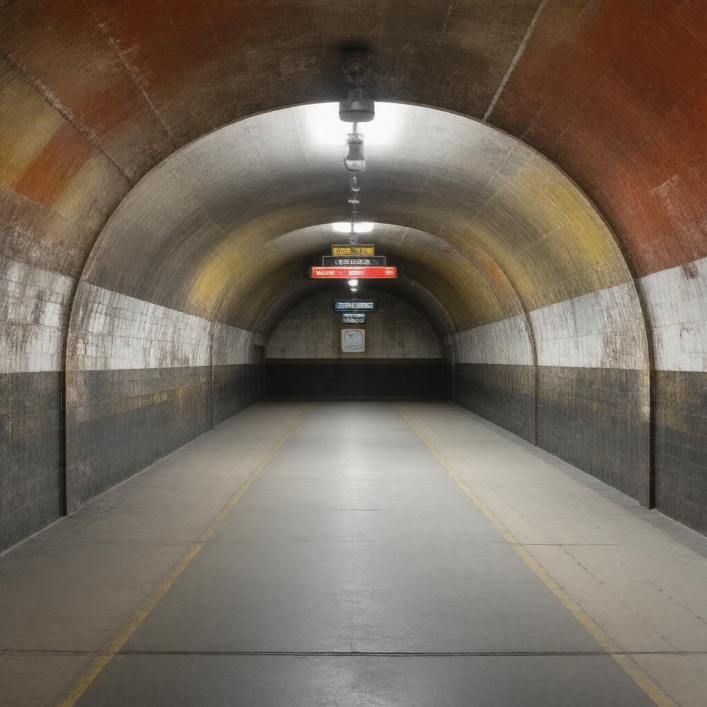 AI-created image of British Museum (closed station)