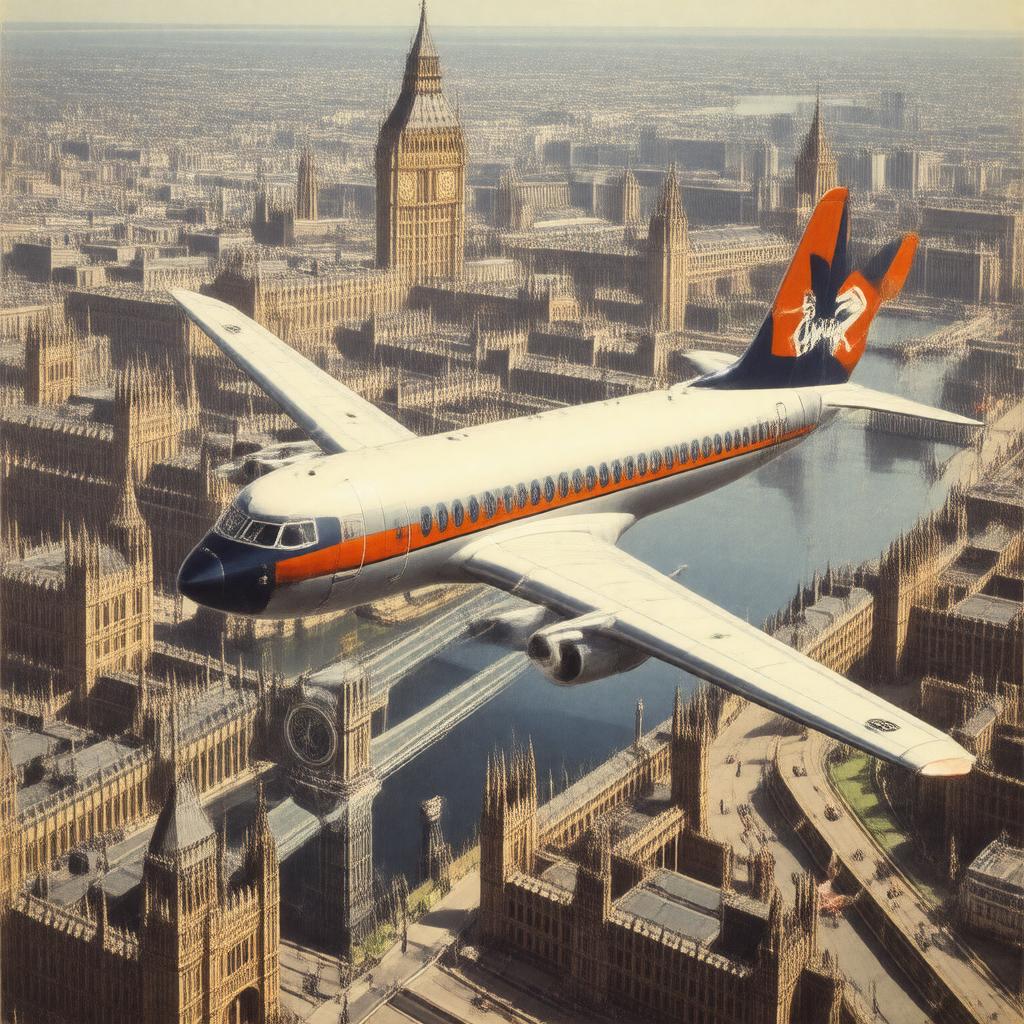 AI-created image of British Overseas Airways Corporation
