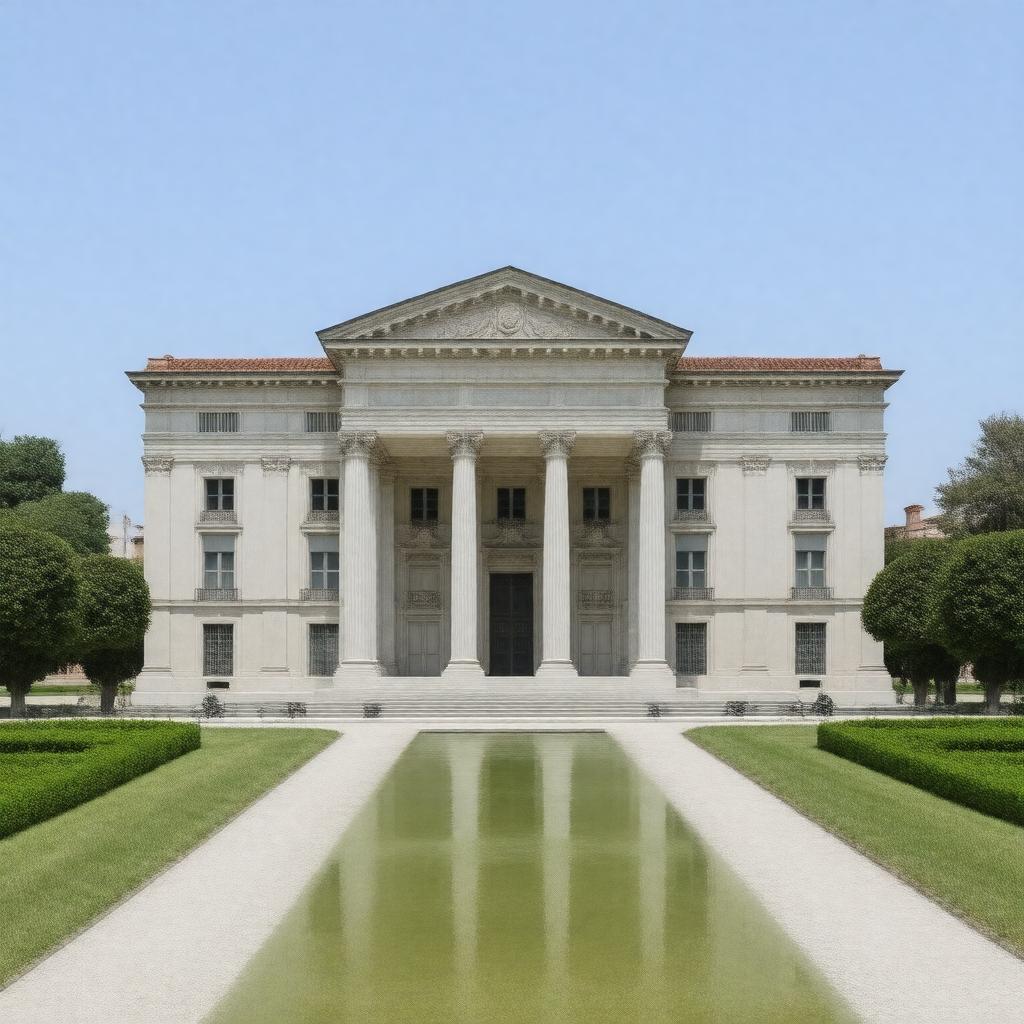 AI-created image of British Pavilion at Venice Biennale