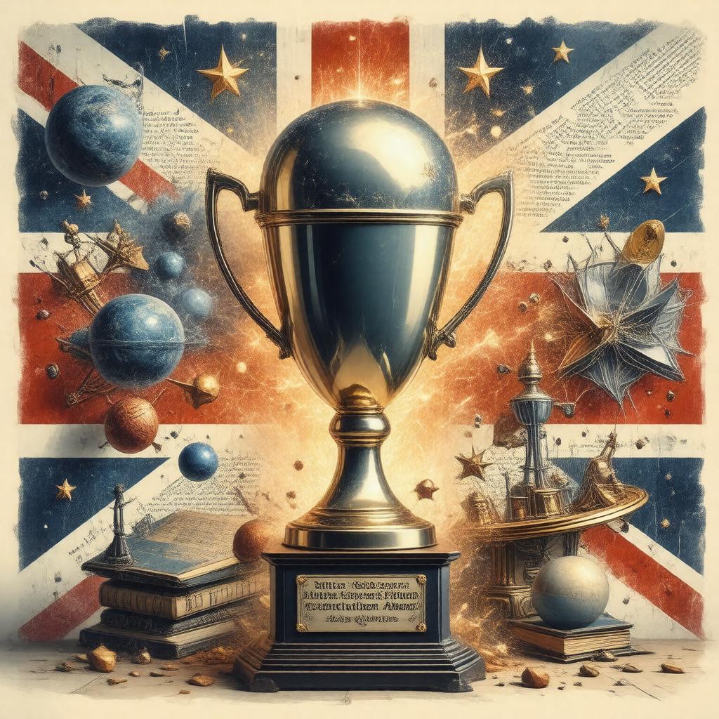 AI-created image of British Science Fiction Association Award