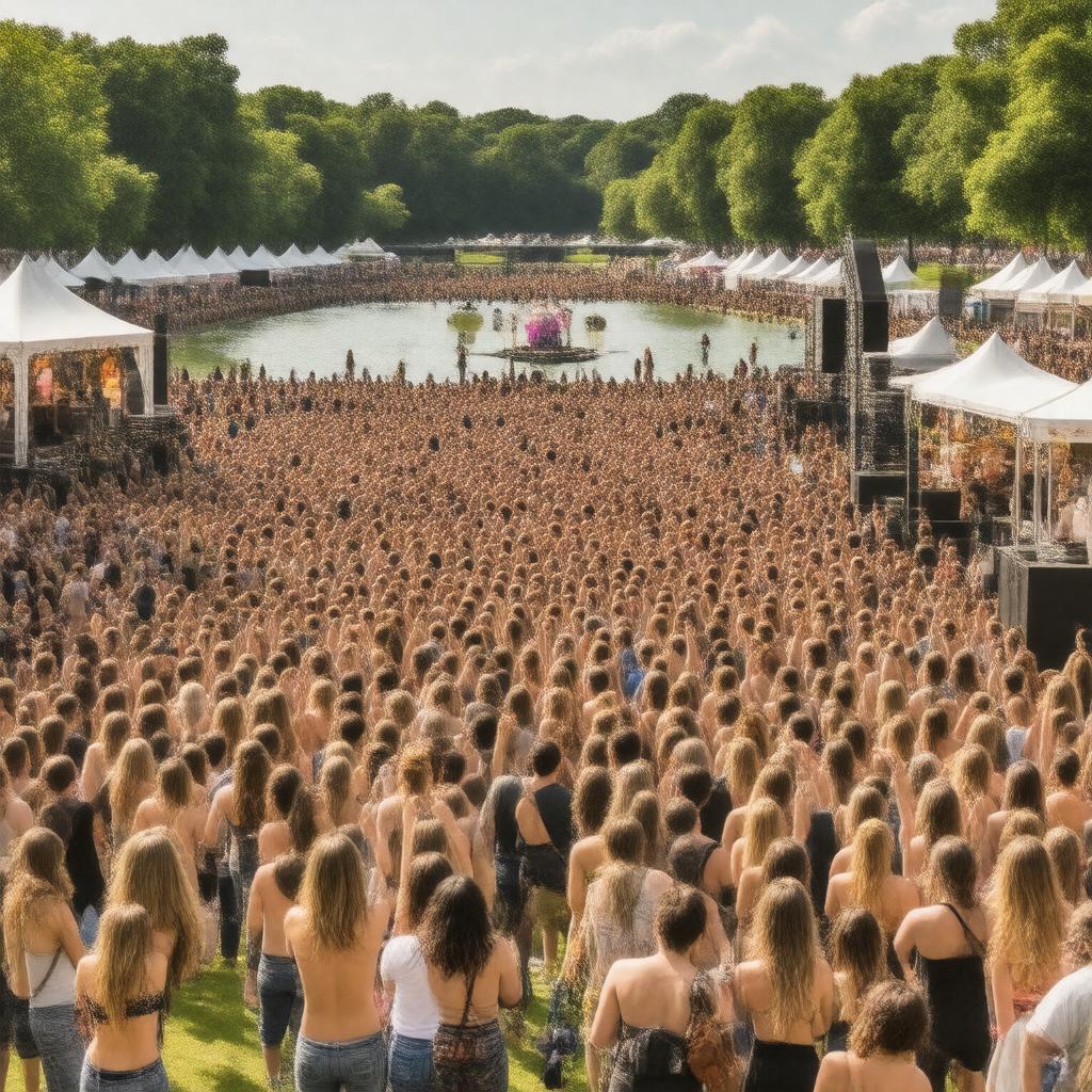 AI-created image of British Summer Time Hyde Park