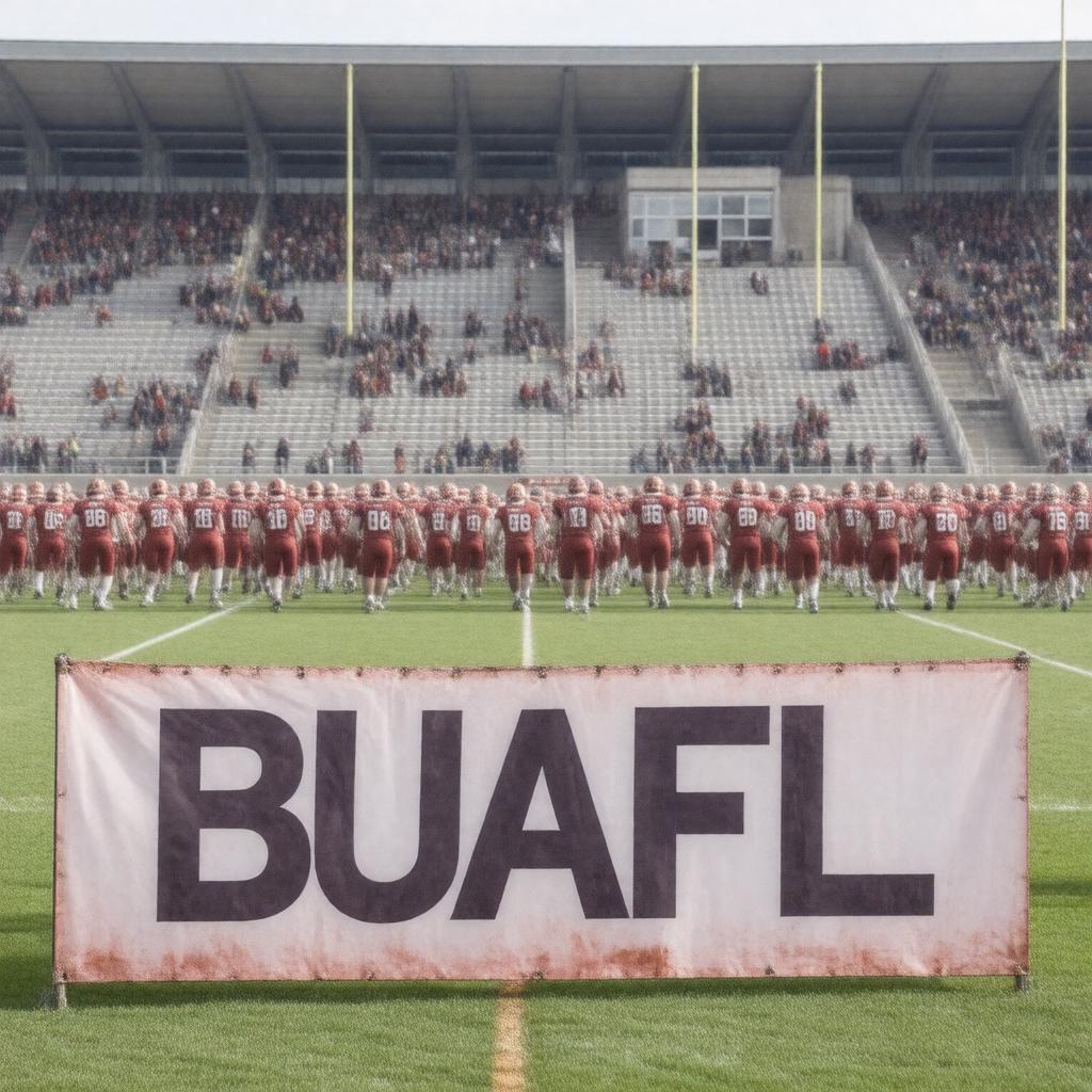 AI-created image of British Universities American Football League