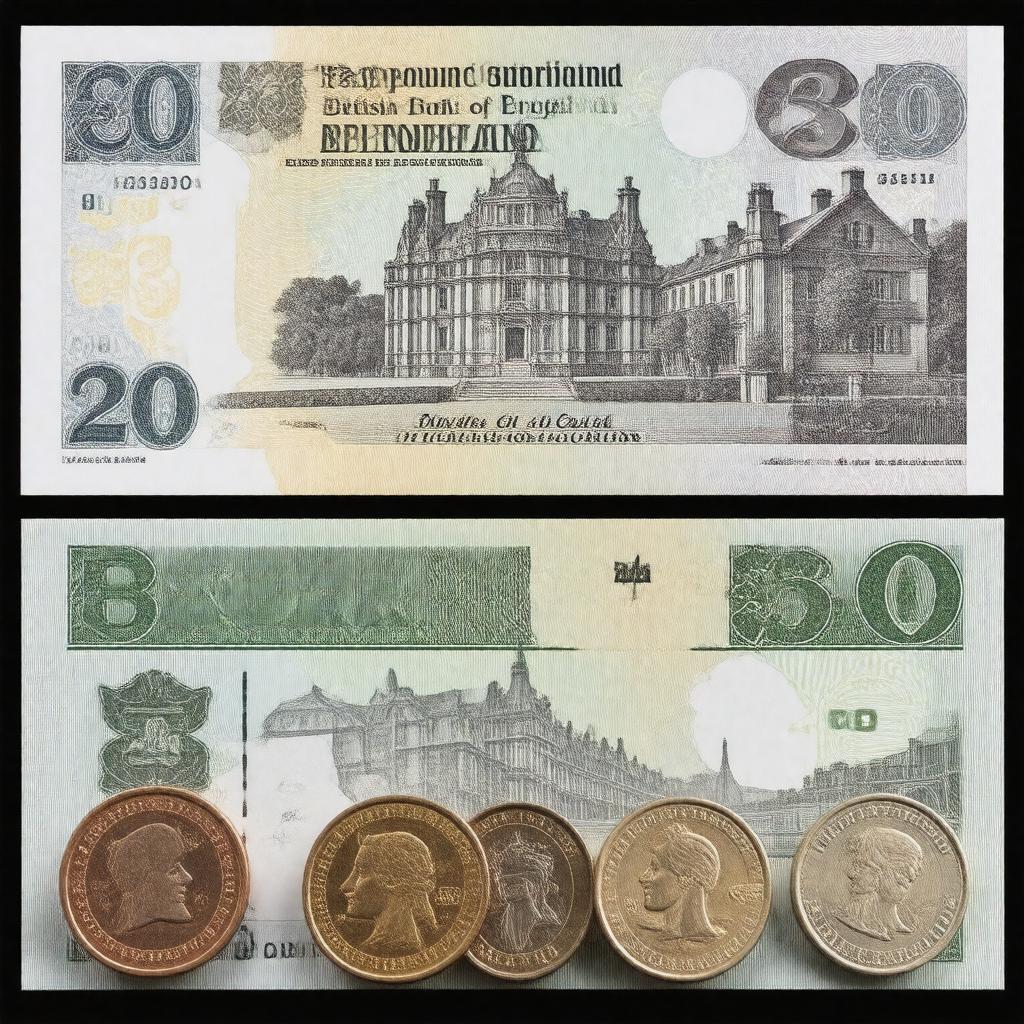 AI-created image of British pound sterling