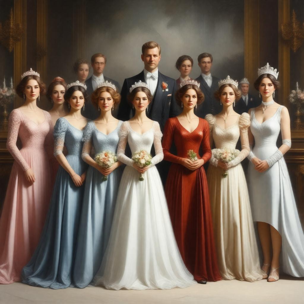 AI-created image of British royal family (by marriage)