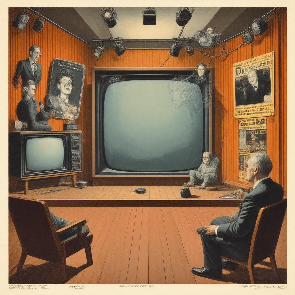 AI-created image of British satire boom