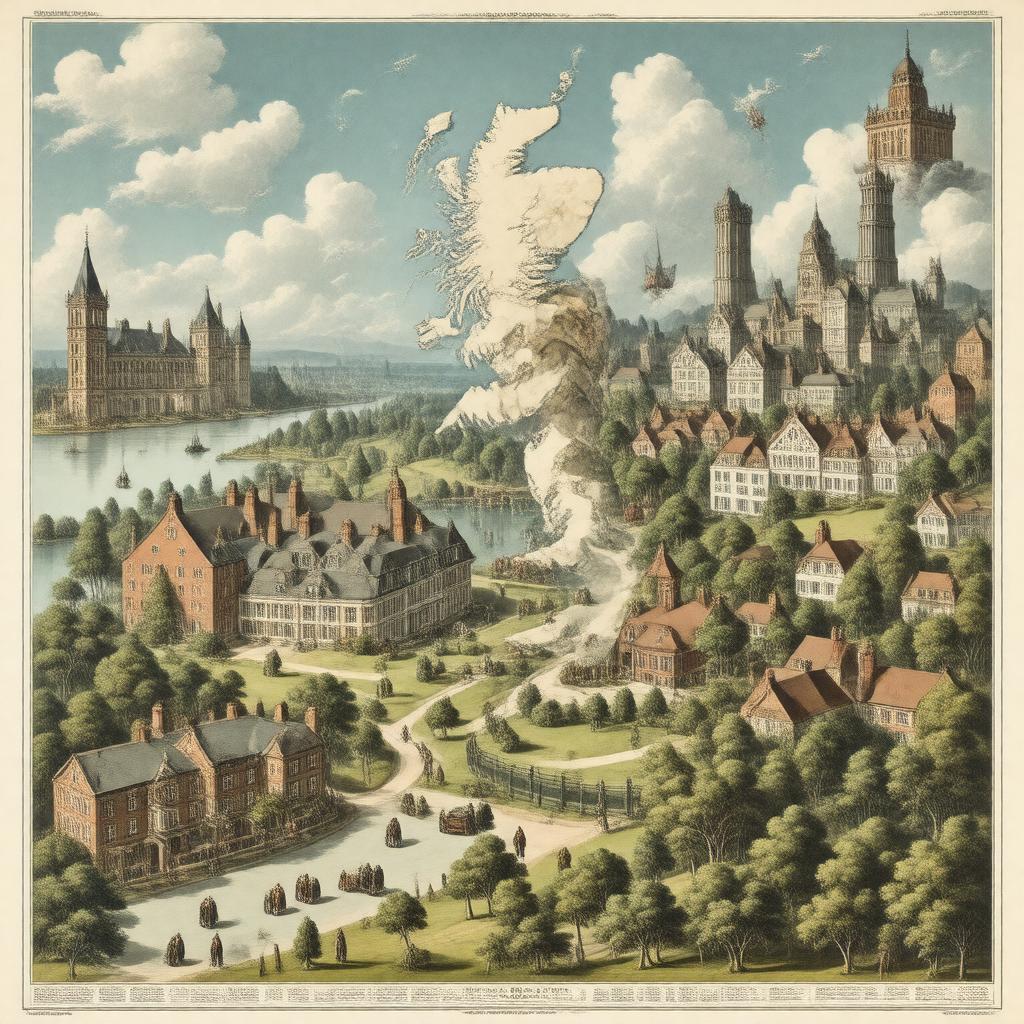 AI-created image of British welfare state