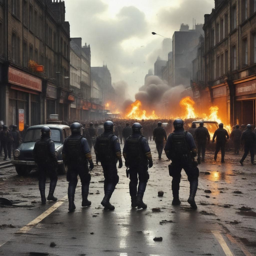 AI-created image of Brixton Riots (1981)