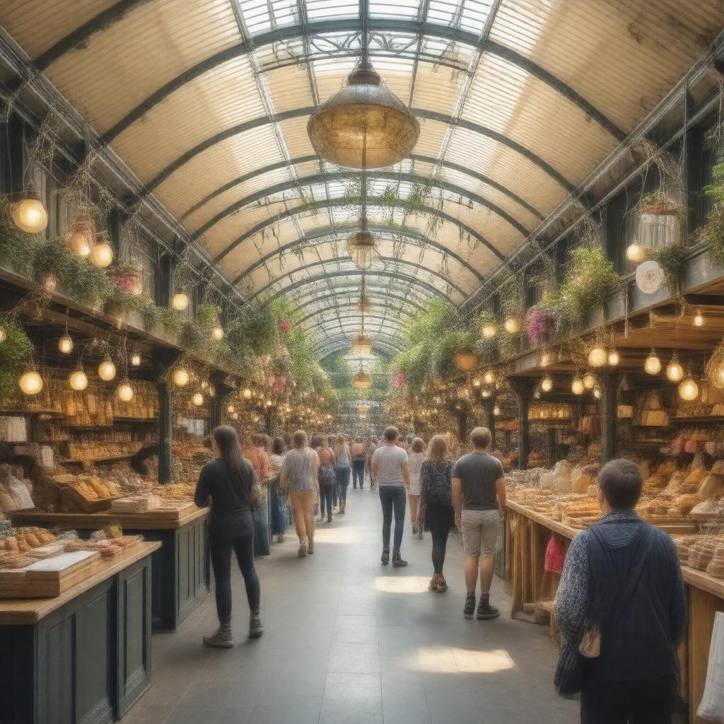 AI-created image of Brixton Village Market