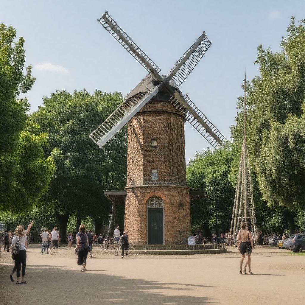AI-created image of Brixton Windmill
