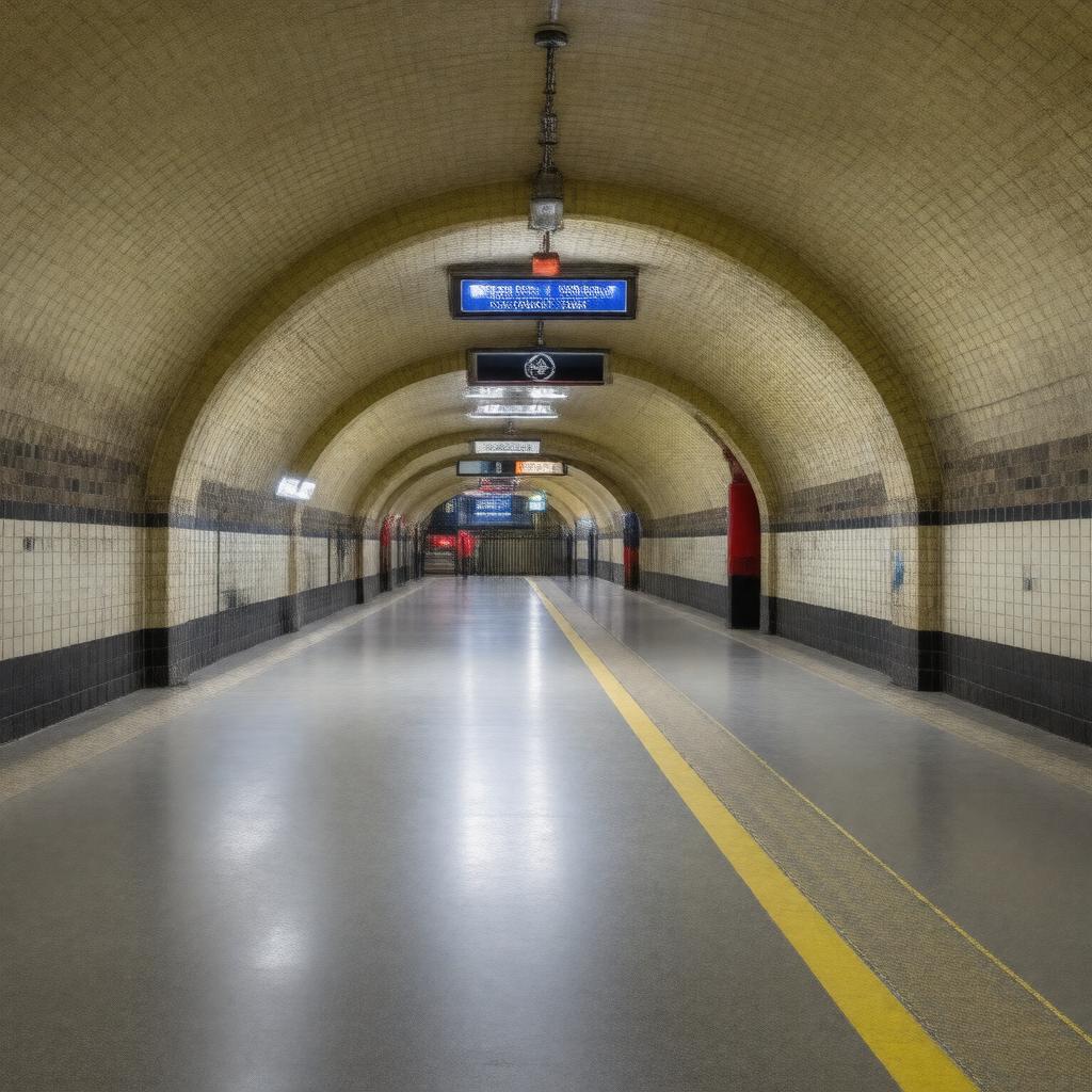AI-created image of Brixton tube station