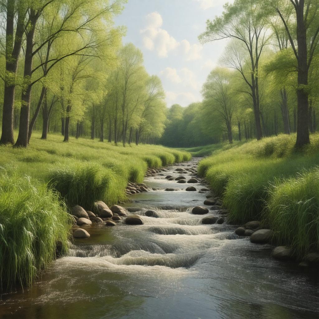 AI-created image of Broad Meadow Brook