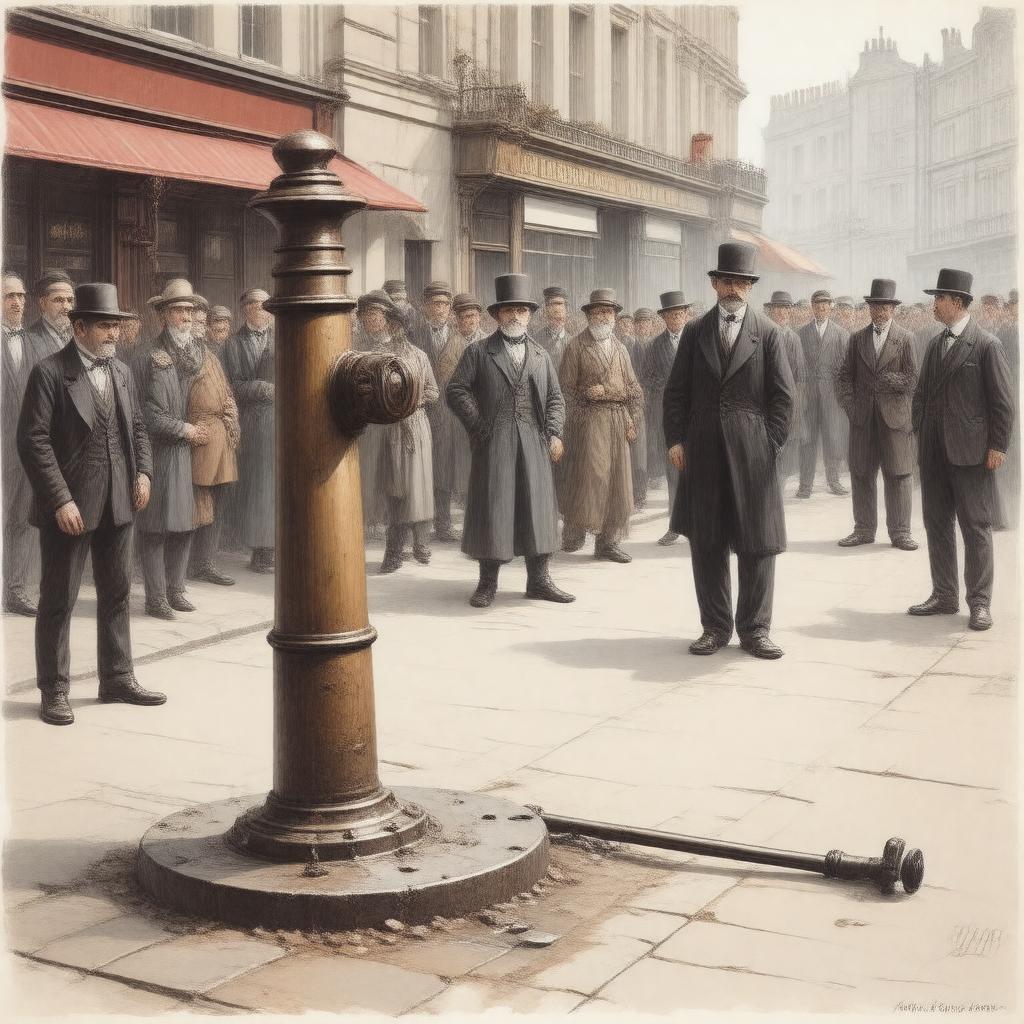 AI-created image of Broad Street pump investigation