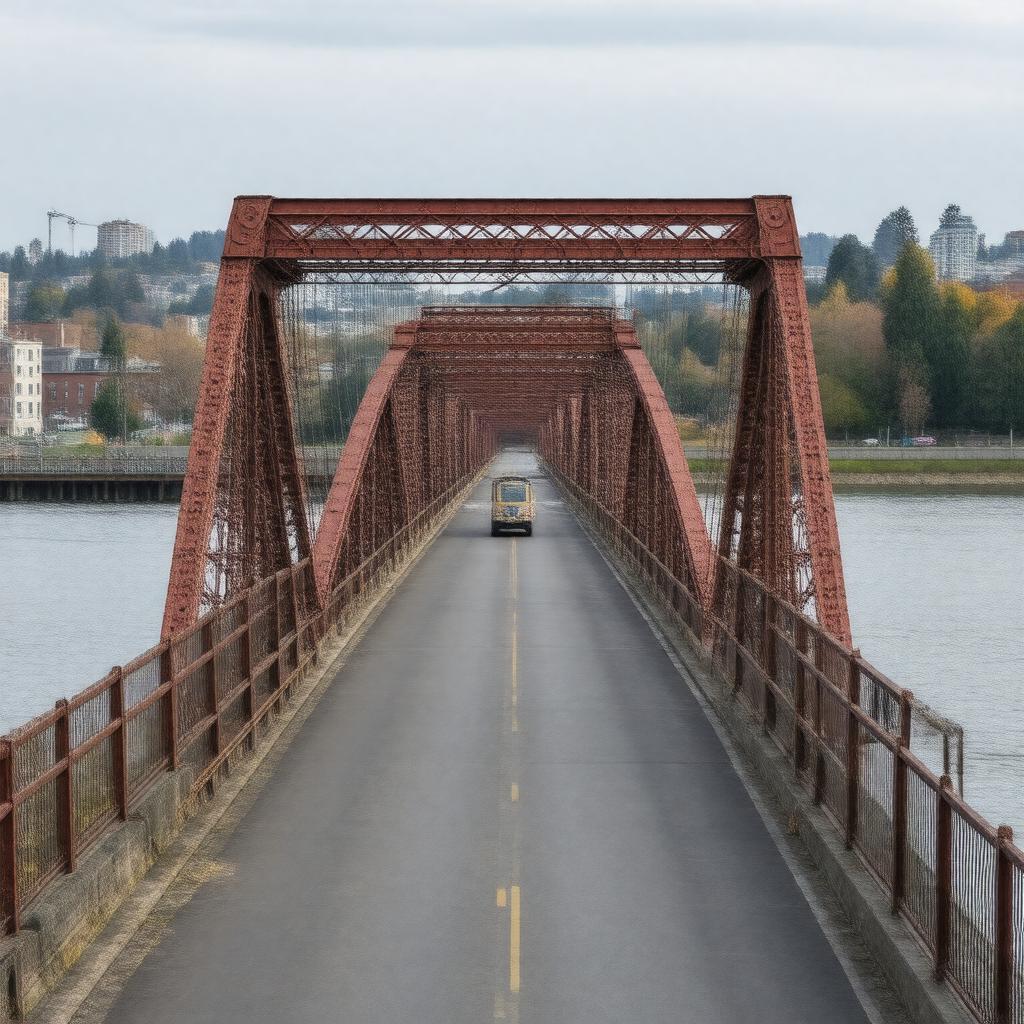AI-created image of Broadway Bridge