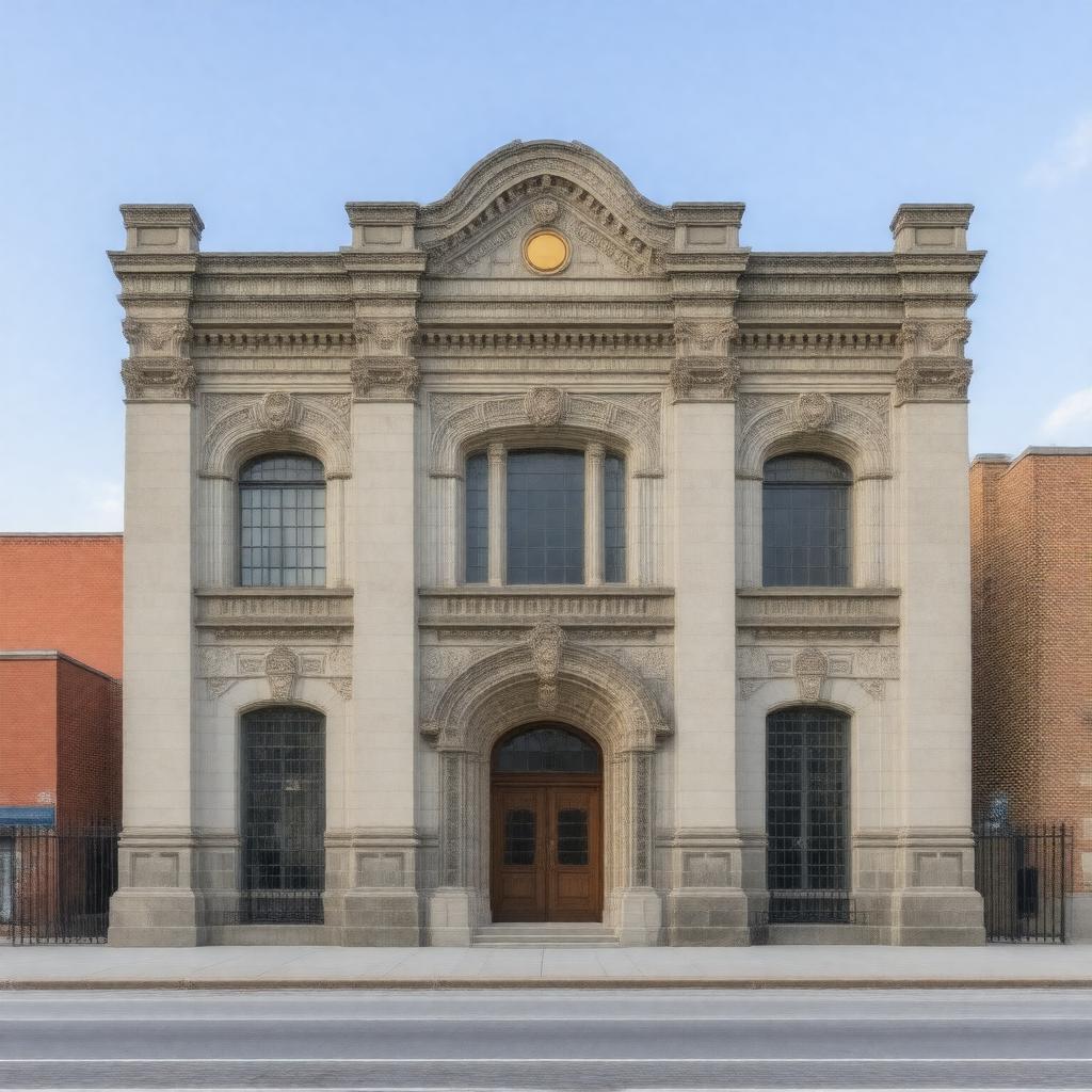 Click to view larger image AI-created image of Broadway Hall