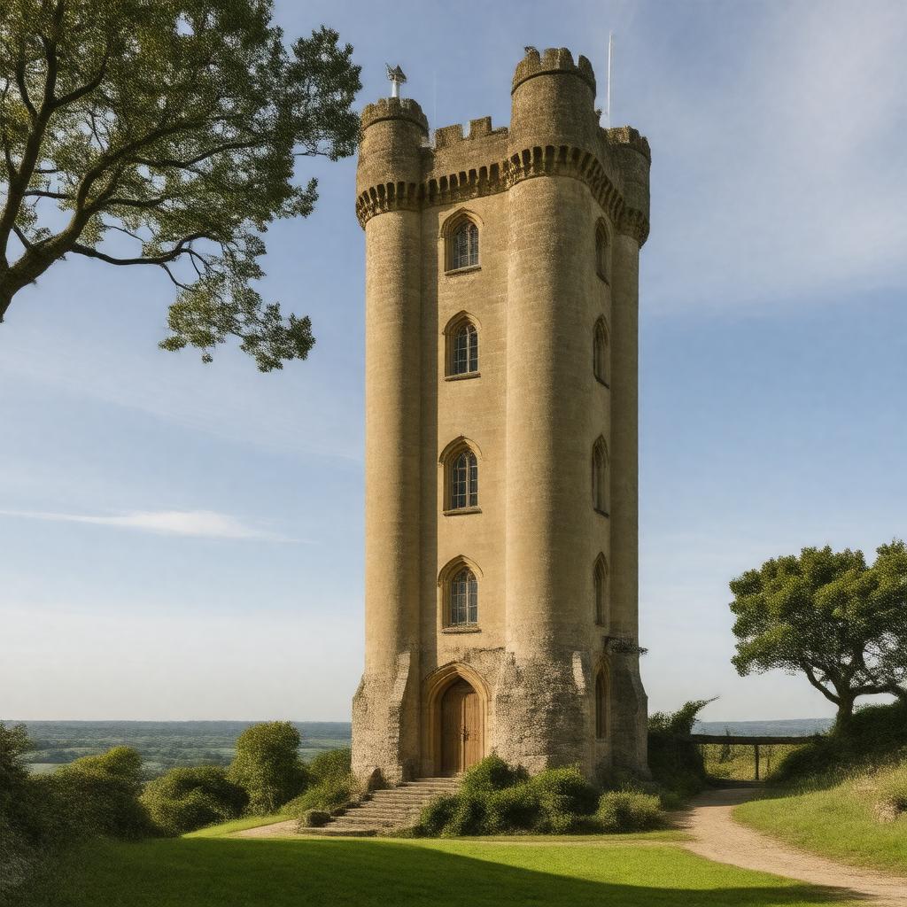 AI-created image of Broadway Tower