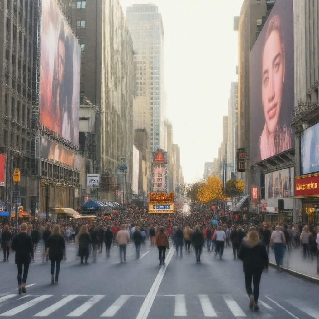 AI-created image of Broadway (street)