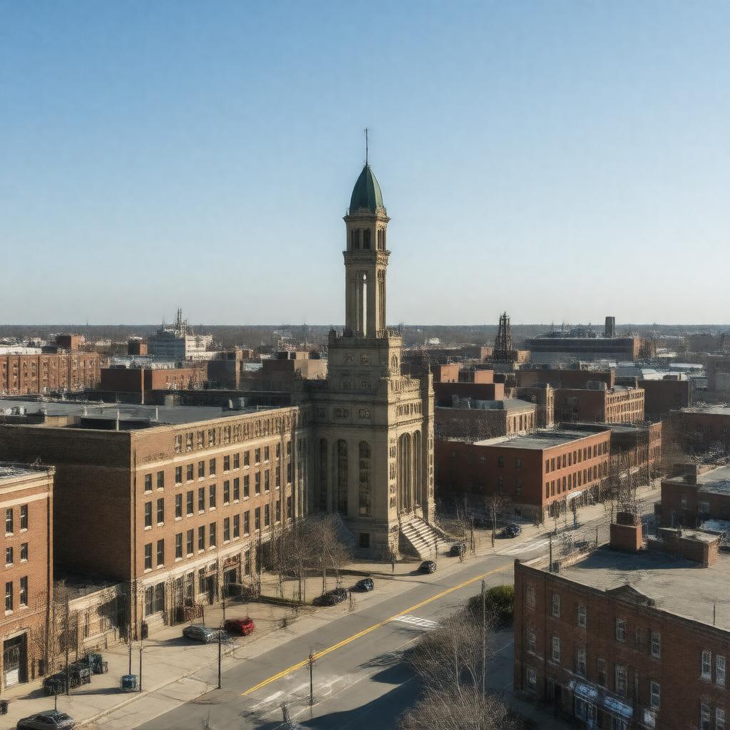 AI-created image of Brockton, Massachusetts