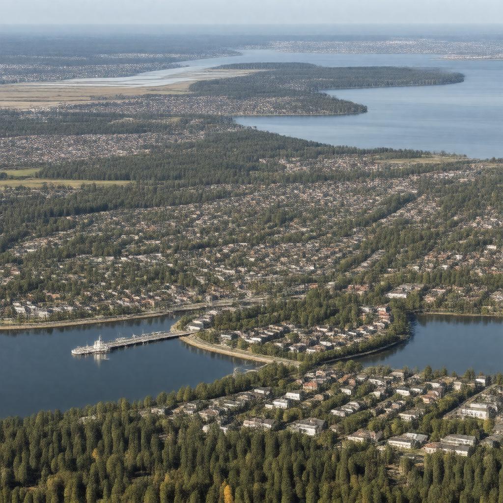 AI-created image of Bromma, Stockholm, Sweden