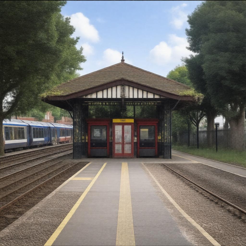 AI-created image of Brondesbury station