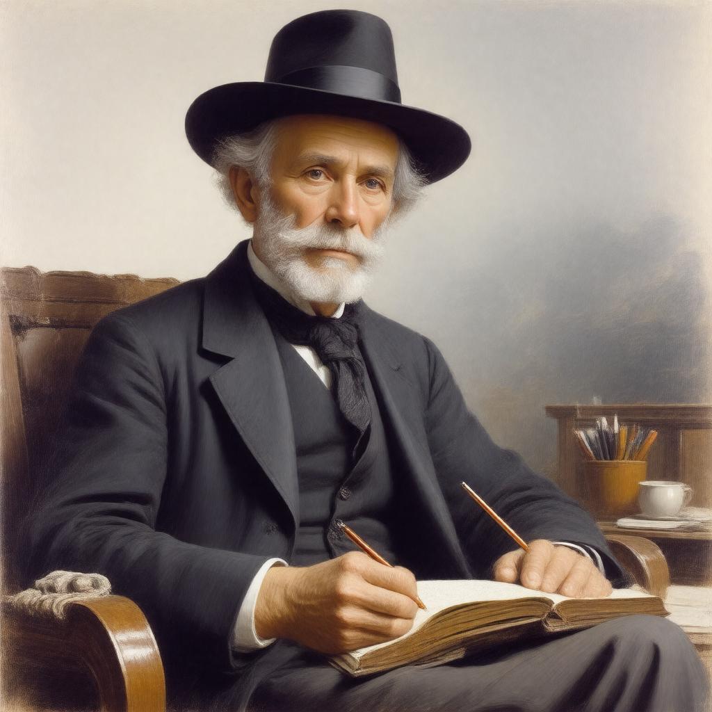 AI-created image of Bronson Alcott