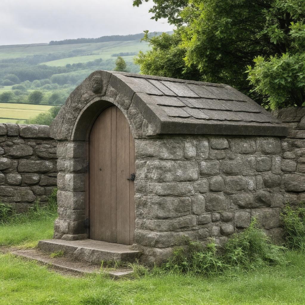 AI-created image of Brontë family vault