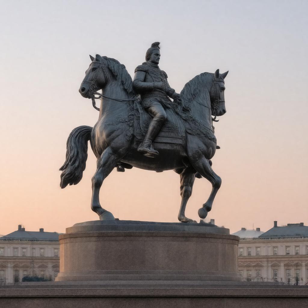AI-created image of Bronze Horseman