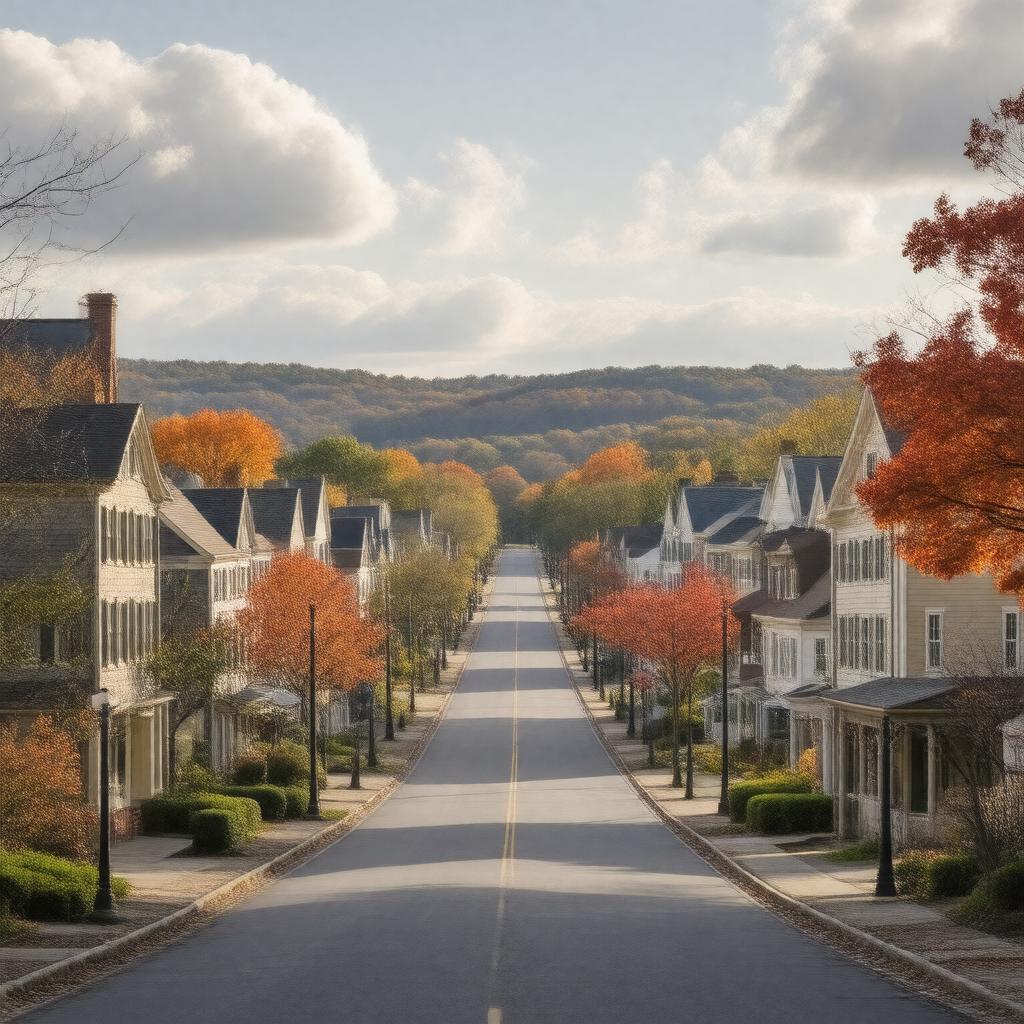 AI-created image of Brookline, Massachusetts