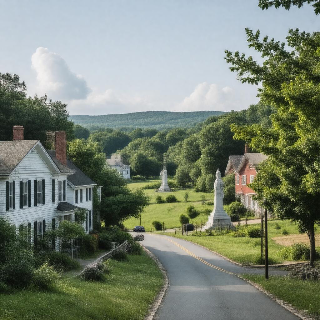 AI-created image of Brooklyn, Connecticut