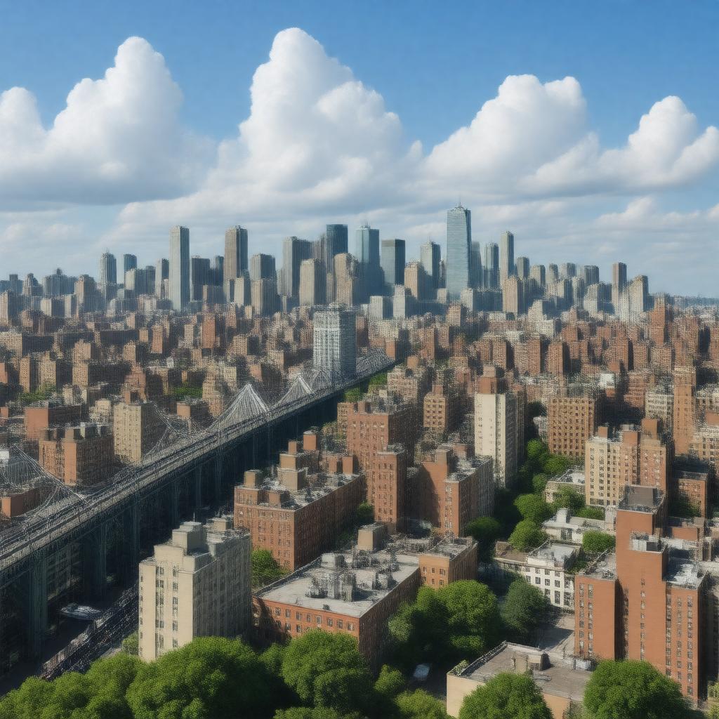 AI-created image of Brooklyn, New York City, United States