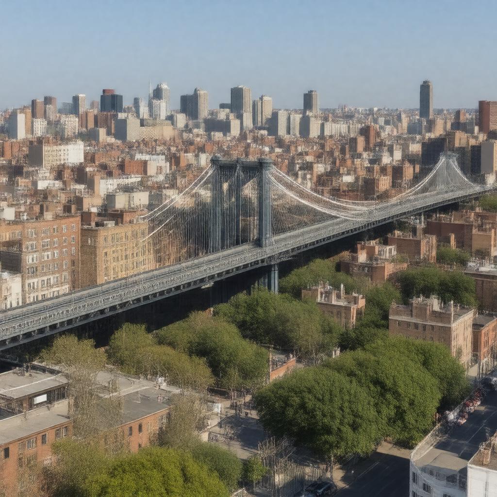 AI-created image of Brooklyn, New York, USA
