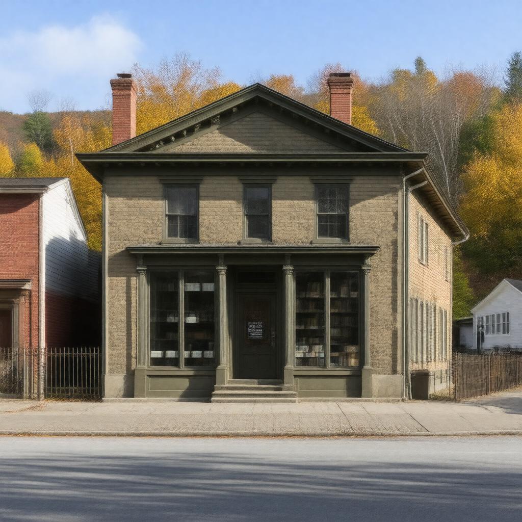 Click to view larger image AI-created image of Brooks Memorial Library