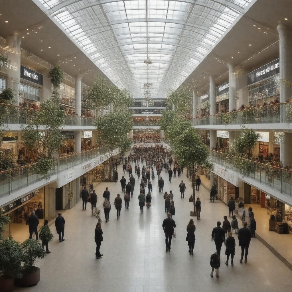 AI-created image of Brooks Shopping Centre