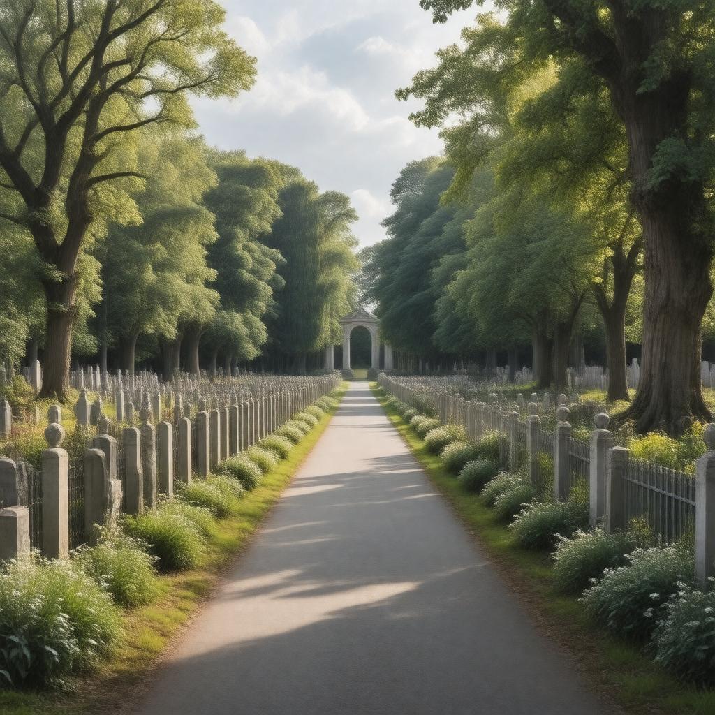 AI-created image of Brookwood Cemetery