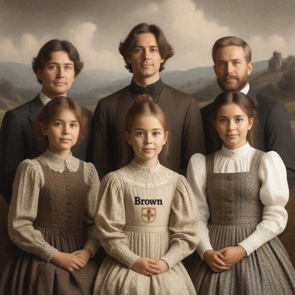 AI-created image of Brown family