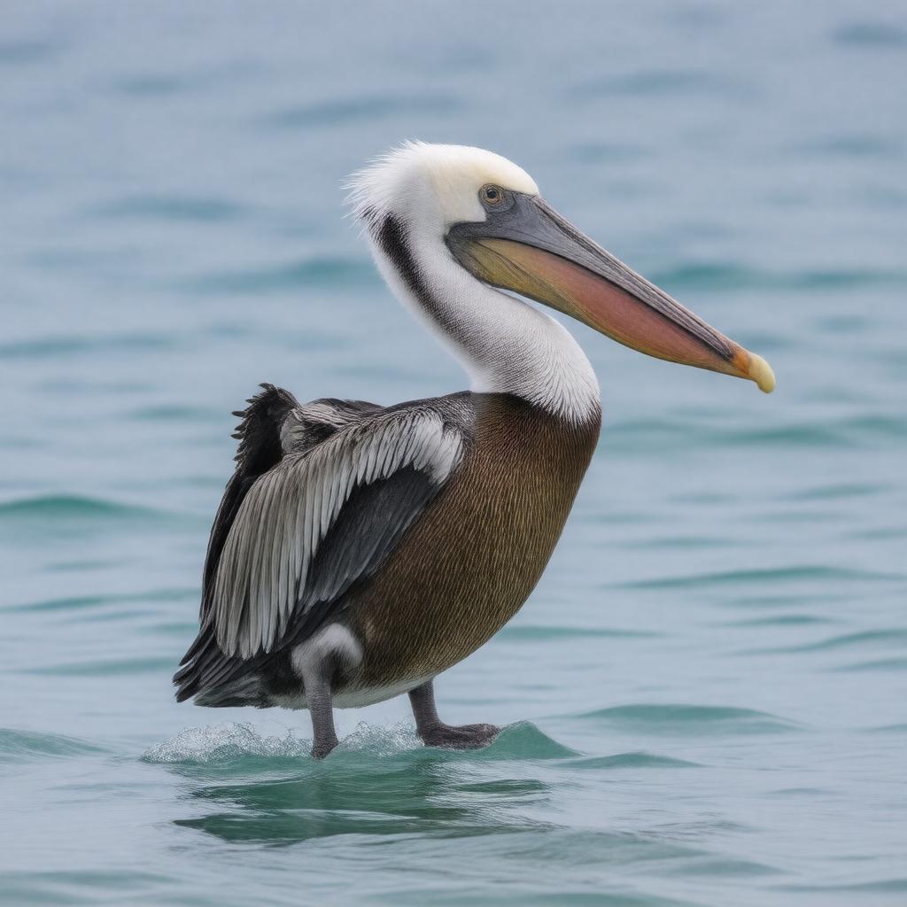AI-created image of Brown pelican