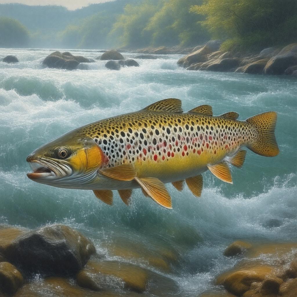 AI-created image of Brown trout
