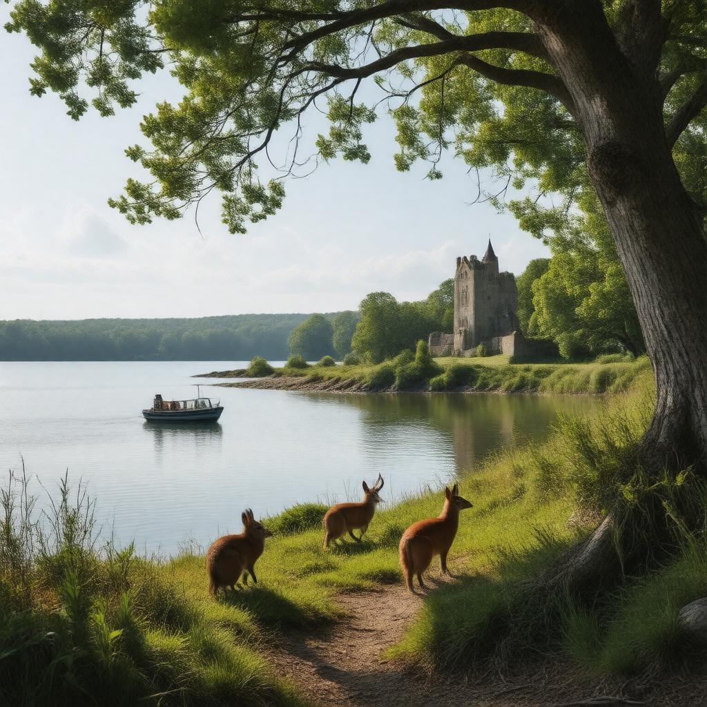 AI-created image of Brownsea Island