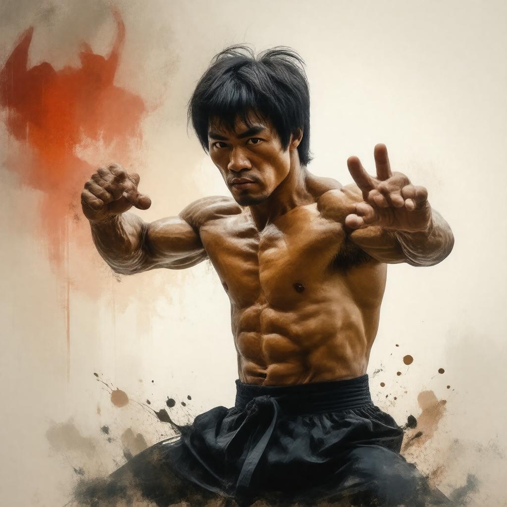 AI-created image of Bruce Lee