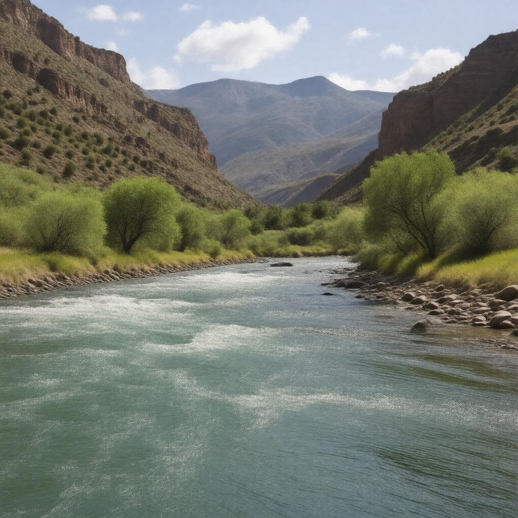 AI-created image of Bruneau River
