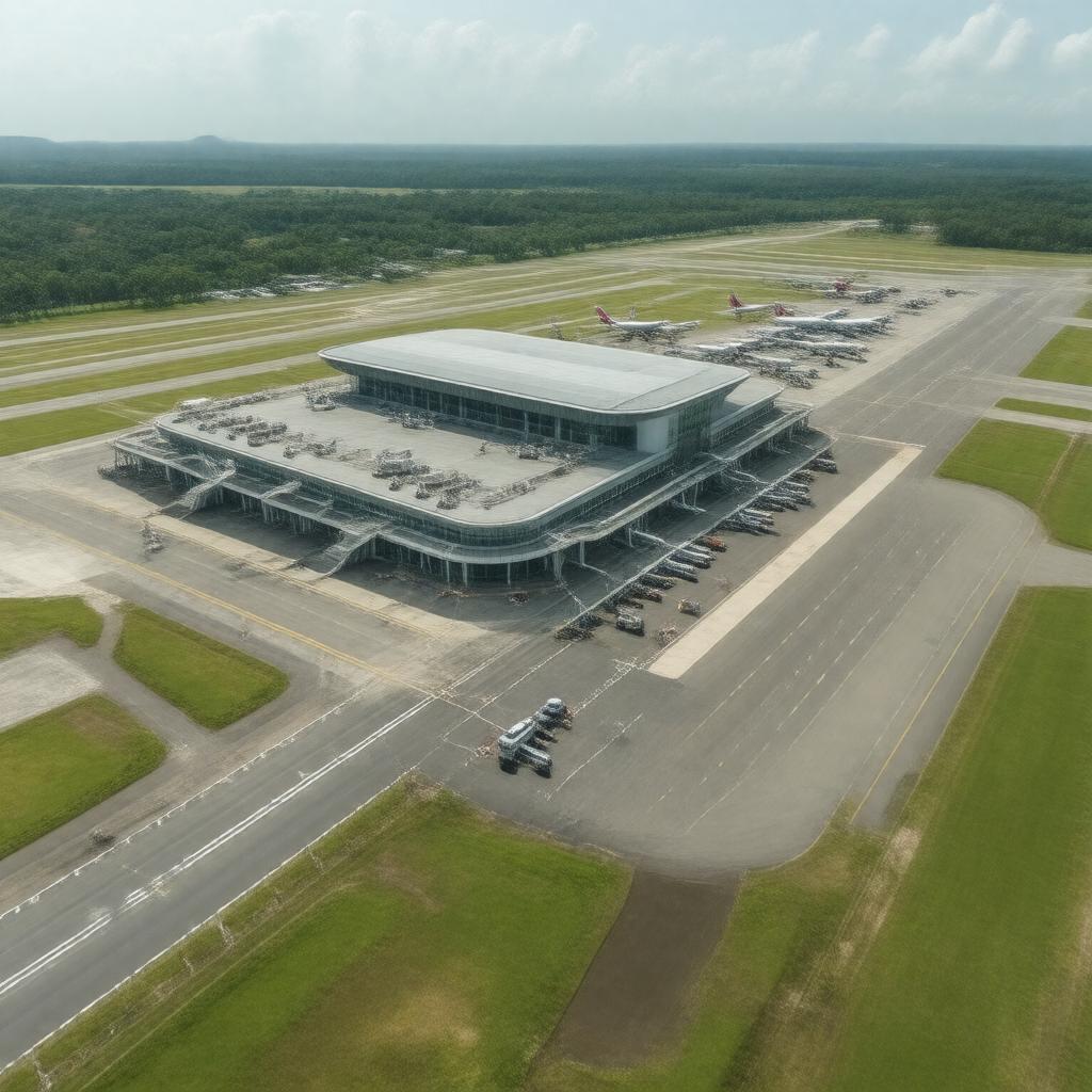 AI-created image of Brunei International Airport