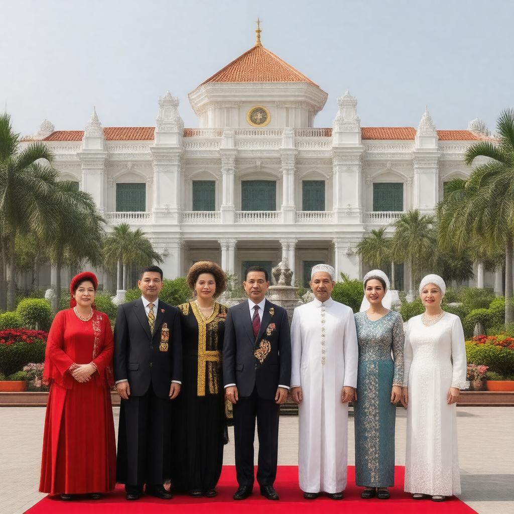 AI-created image of Bruneian Royal Family