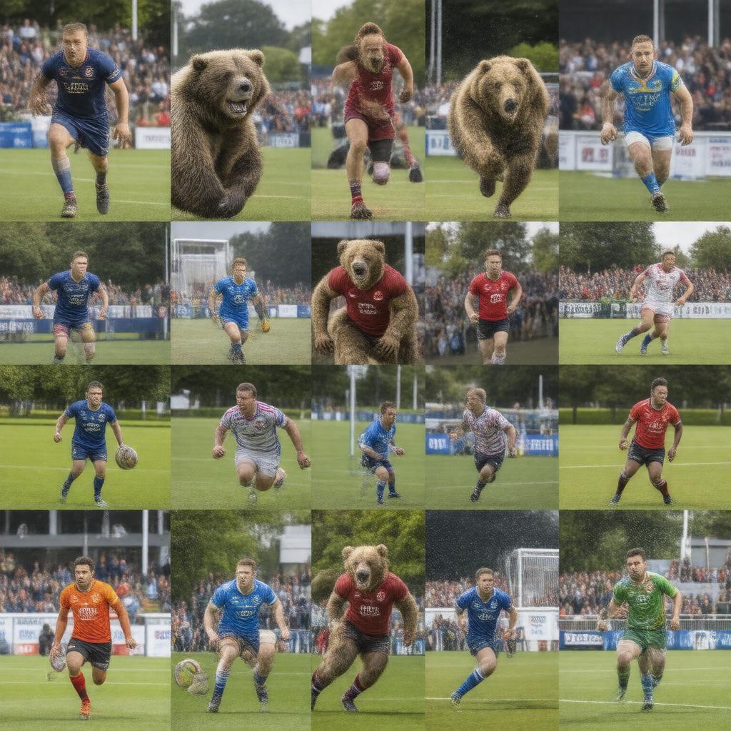 AI-created image of Brunel University sports teams