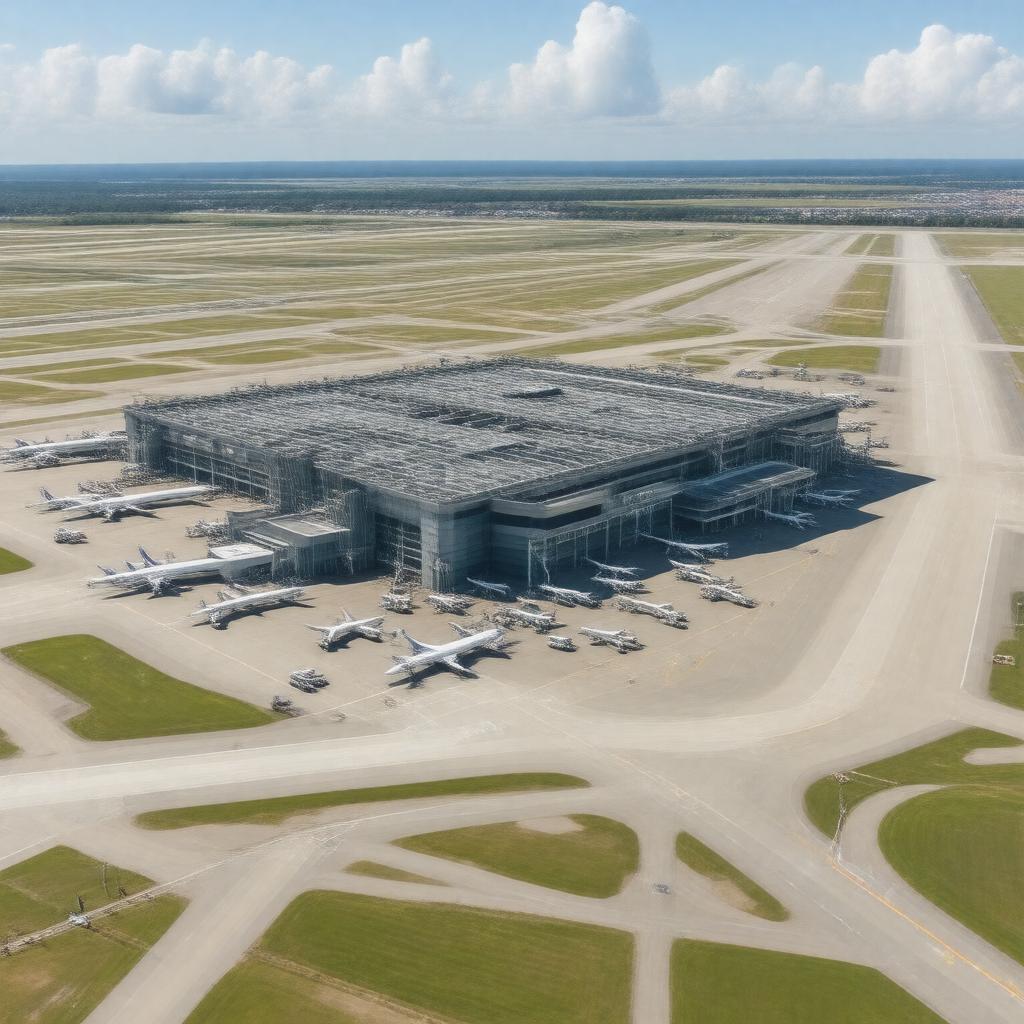 AI-created image of Brussels Airport