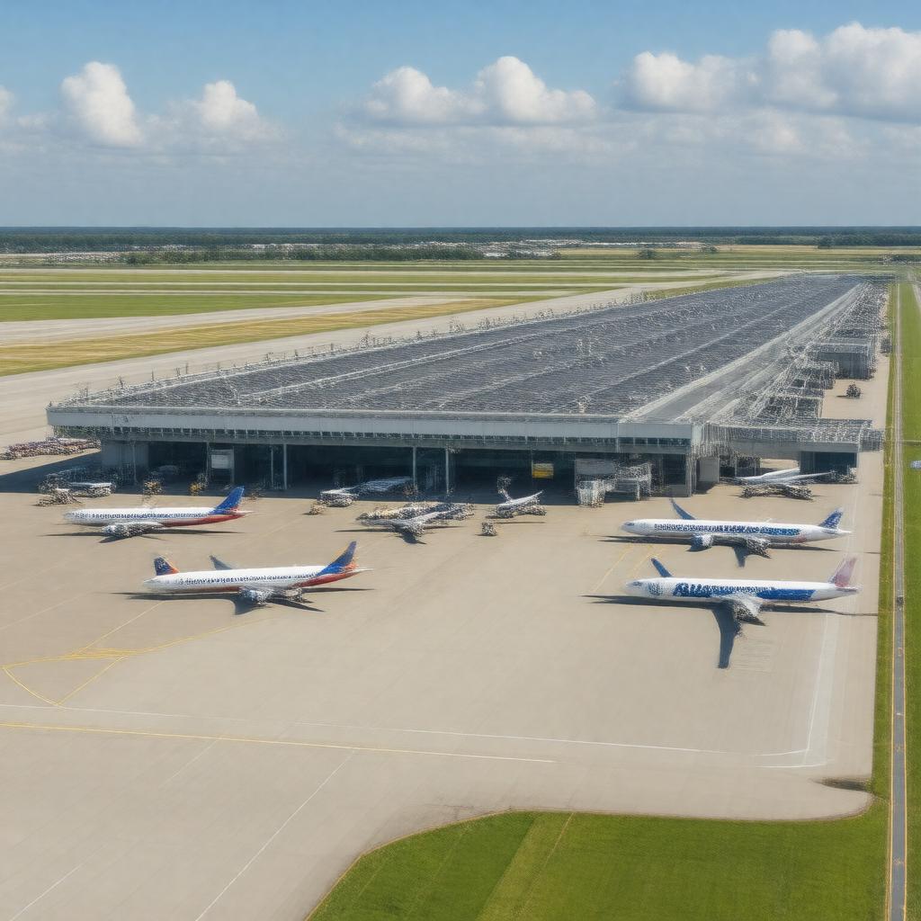 AI-created image of Brussels South Charleroi Airport